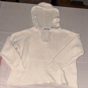 Cozy Cream Hooded Turtleneck Sweater